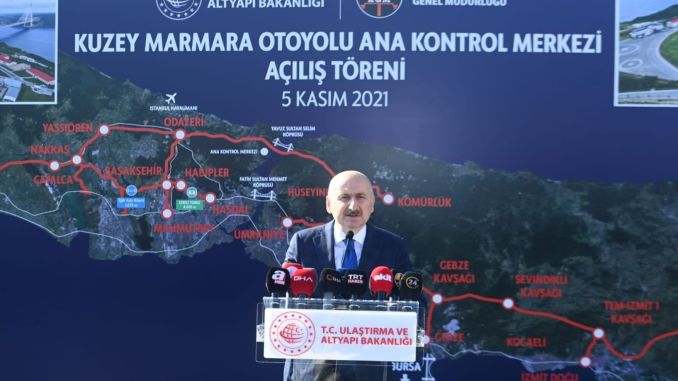 Northern Marmara Highway Main Control Center Opened